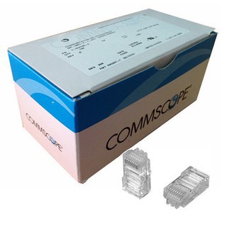 COMBO (6 Căp POE/50 HẠT RJ45 COMMSCOPE CAT6/50 ĐẦU CHỤP HẠT MẠNG RJ45-1 TEST MẠNG)