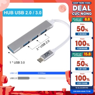 HUB USB Type C / Type A to 3.0 & 2.0 USB port - TPK - Trí Phụ Kiện