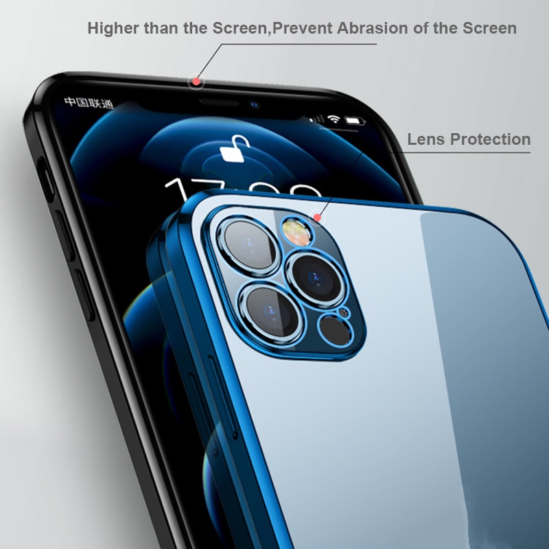 Ôp Điện Thoại Silicon Dẻo Tráng Gương Trong Suốt Thời Trang Cho iphone 15 promax 14 pro max 14 15 plus 14 pro Ốp