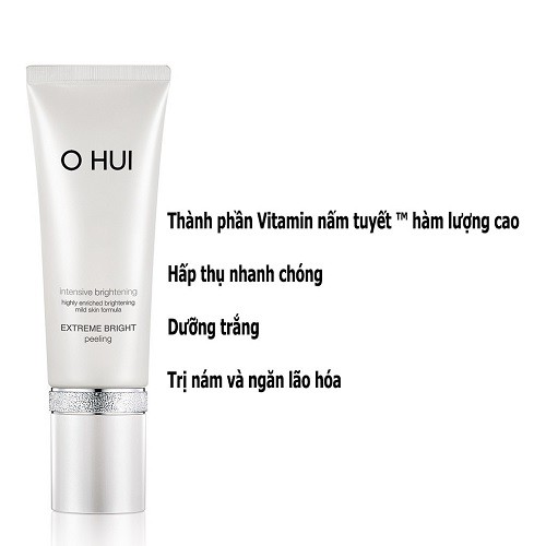 Tẩy Tế Bào Chết Mặt Ohui Extreme White Peeling 60ml