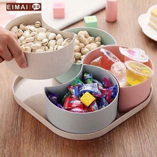 Combo 4 Khay mứt, bánh kẹo Yến Mạch