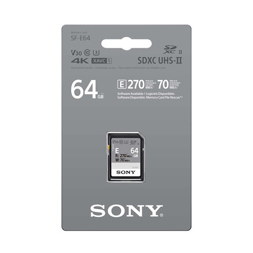 thẻ Sony 64GB Read 270 MBs, Write : 70 MBs