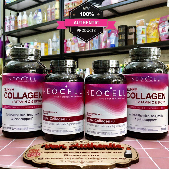 Super Collagen Neocell +C 6000 Mg (mẫu Mới) 250v 360v