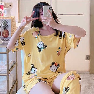 Set Đồ Ngủ Icon Zoo - Rere.Store [FREESHIP] - Bộ áo cộc quần cộc mặc nhà form rộng oversize Ulzzang | BigBuy360 - bigbuy360.vn