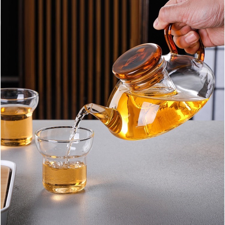 Ấm Thủy Tinh Pha Trà có lõi lọc 600 ml