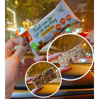 Thanh cơm lứt ngũ cốc chà bông Herbslim Trấn Thành hộp 10 gói chính hãng