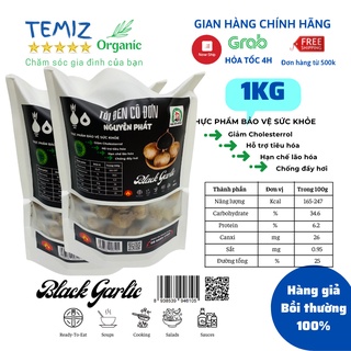 Tỏi đen cô đơn Nguyên Phát 100% lên men tự nhiên từ tỏi tươi một nhánh Châu Yên Sơn La