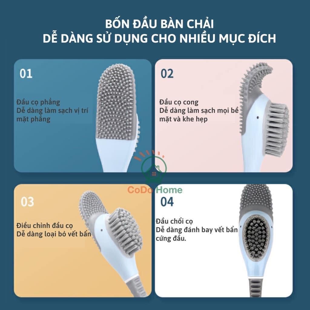 Cọ rửa bồn cầu toilet gắn tường | Bàn chải vệ sinh hình chú vịt ngộ nghĩnh,chất liệu silicon siêu mềm mại