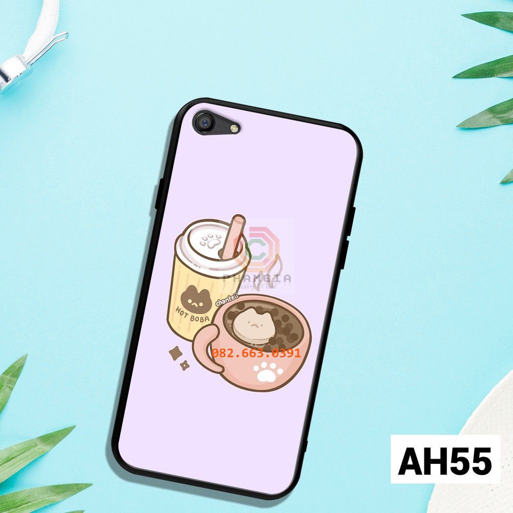Ốp lưng Oppo F3 Plus in hình trà sữa dễ thương