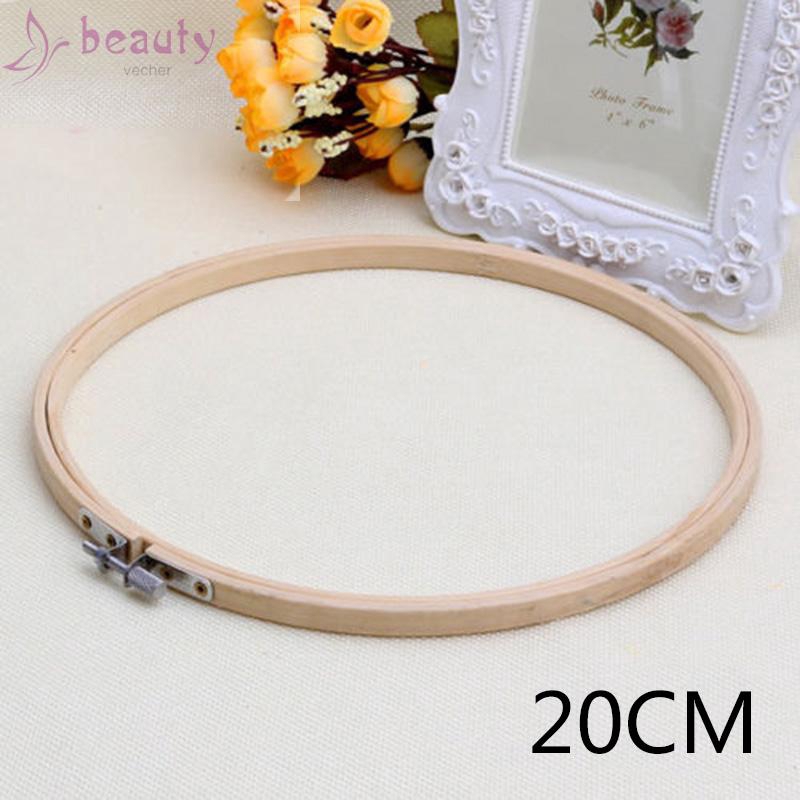 Khung thêu hình tròn chất liệu tre thuận tiện làm thủ công chất lượng cao