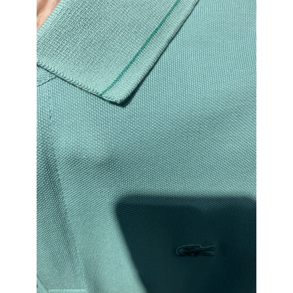 Áo Thun Nam Polo Form Regular LACOSTE TRƠN VIỀN CỔ GIẤU NÚT Made in France vải da cá sấu mịn mát cực xịn 3 Màu