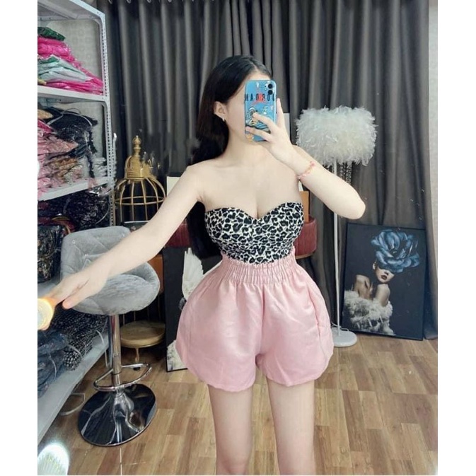 Quàn short lưng thun cạp cao