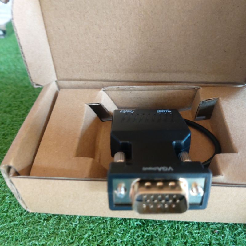 Bộ chuyển đổi VGA sang HDMI có audio hộp đầy đủ