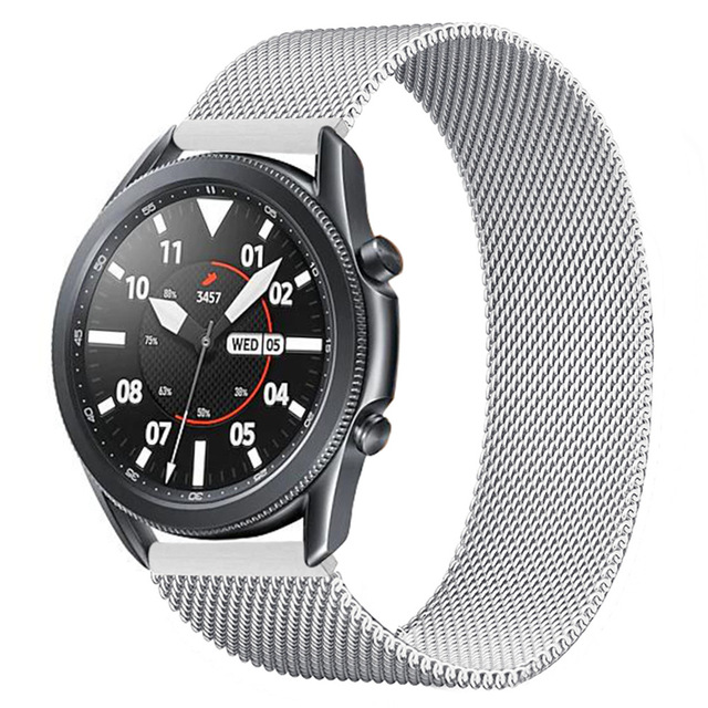 Dây đeo đồng hồ bằng kim loại 20mm Milanese cho Samsung Galaxy watch Active 1 2