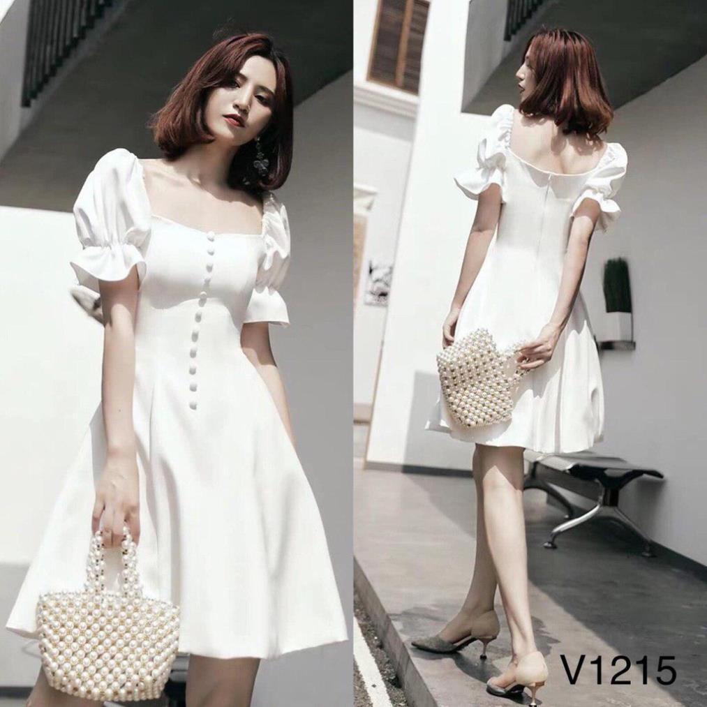 Đầm nữ thời trang cúc dài V1215 Mie Design mẫu mới 2020 | BigBuy360 - bigbuy360.vn