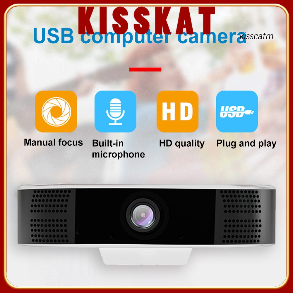 Webcam Hai Chiều Kiss-Ws C11 Hd 1080p Cổng Usb Cho Laptop Máy Tính | BigBuy360 - bigbuy360.vn