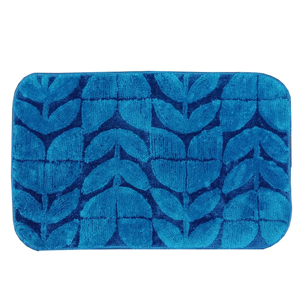 HomeBase ME Thảm trải sàn Microfiber mềm mại và thấm hút tốt IRIS Thái Lan W45XH70xD0,3cm màu xanh dương