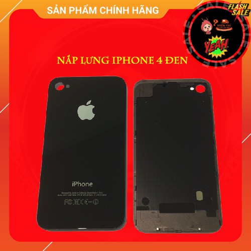 Nắp lưng iphone 4 đen loại xịn