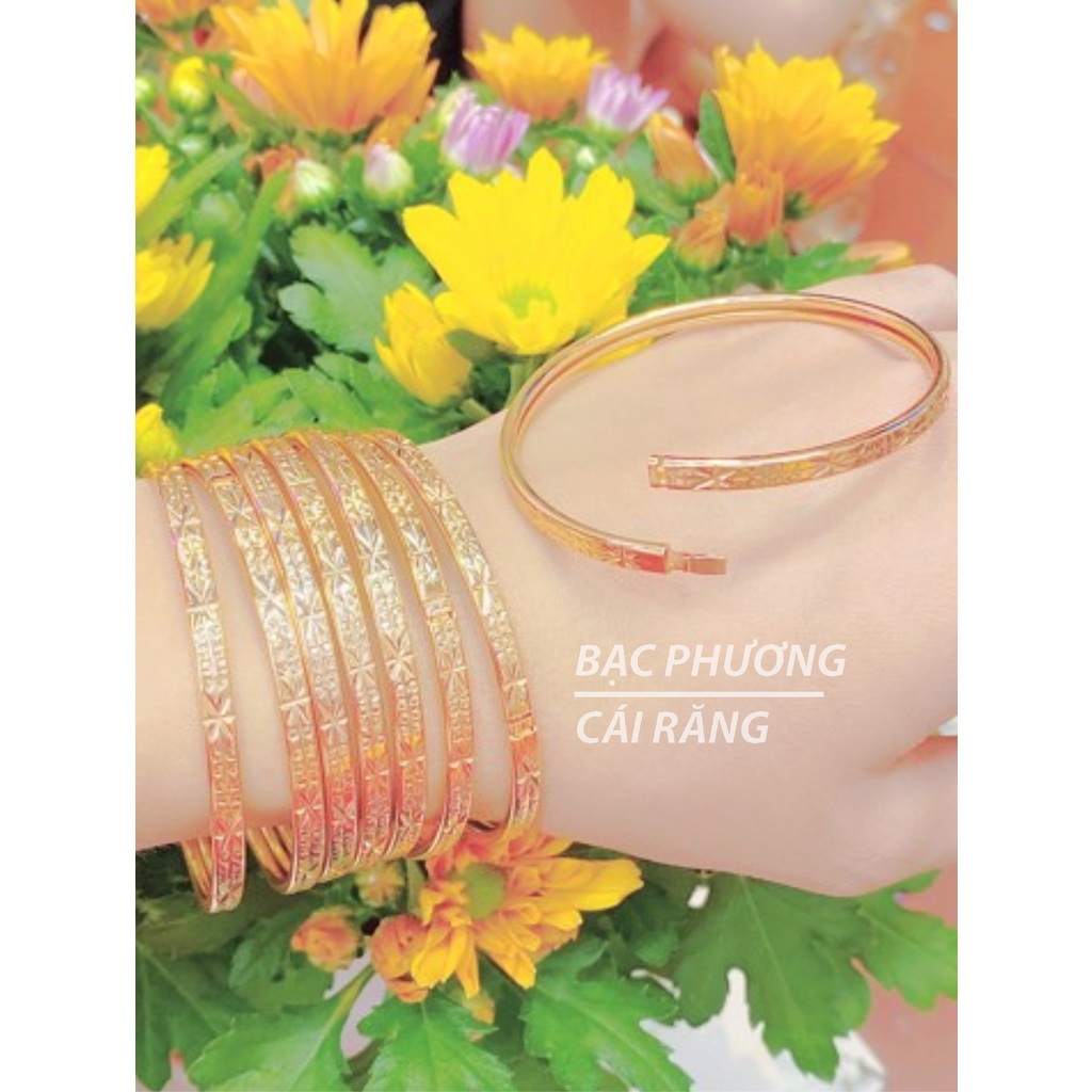 [LOẠI NHẸ KHÓA LƯỠI GÀ) XIMEN BẢN VUÔNG MẠ VÀNG KHÓA GÀI NHƯ VÀNG THẬT 18K CAO CẤP