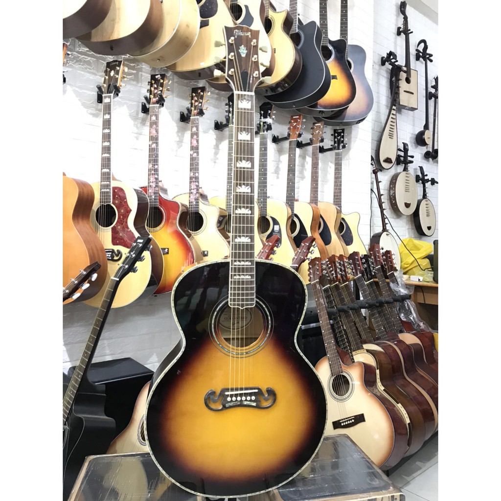 [Tặng kèm phụ kiện] Đàn guitar acoustic Gibson dáng jumbo