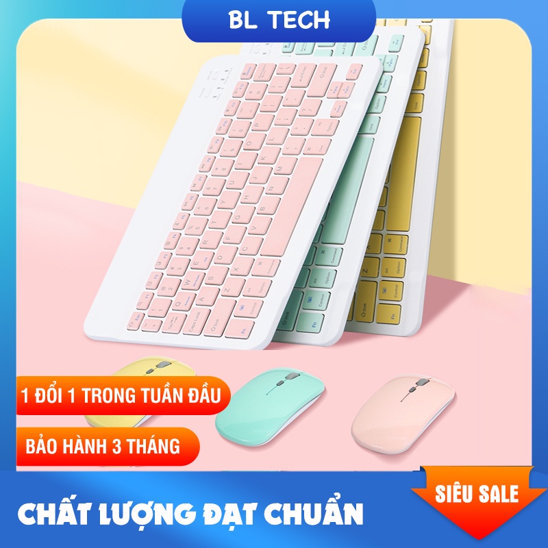 Bàn phím Bluetooth không dây cho điện thoại máy tính bảng nhỏ gọn tiện dụng cho văn phòng giải trí màu sắc đa dạng