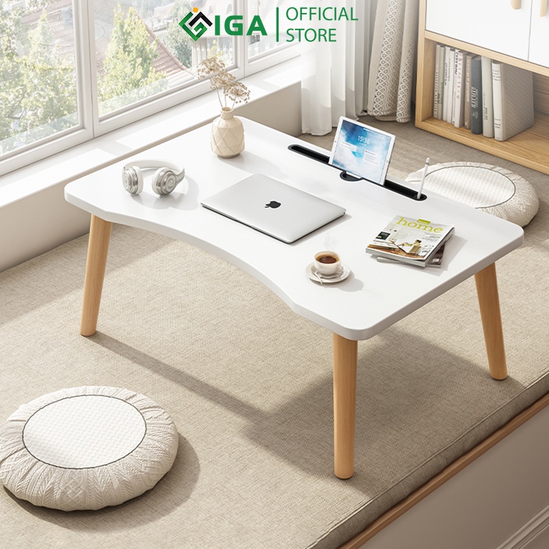 Bàn học chống gù IGA có thể làm bàn trà bàn làm việc ngồi bệt tiện lợi GP177