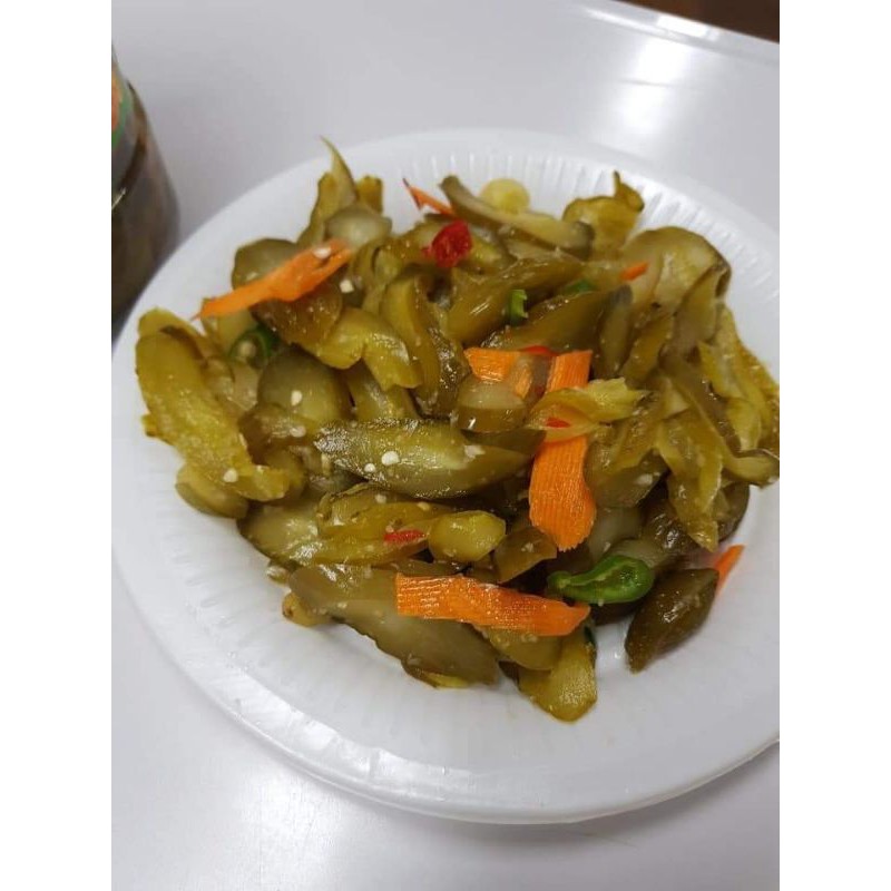 DƯA LEO MUỐI NGUYÊN TRÁI-Nhà làm- Chay, mặn đều dùng được. 1kg