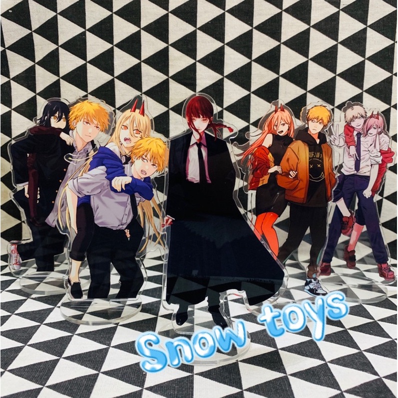 Mô Hình Tượng Standee Acrylic Mica 2 mặt - Chainsaw Man - Denji Pochita Power Aki Hayakawa Makima Reze Angel Himeno