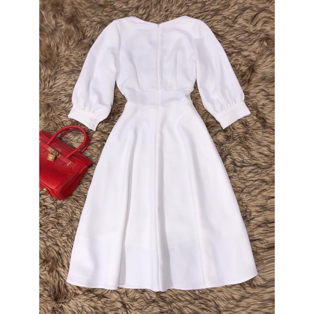 [ xả kho ] MiD Đầm nữ dáng xòe cúc bấm V1209 Mie Design kèm ảnh thật