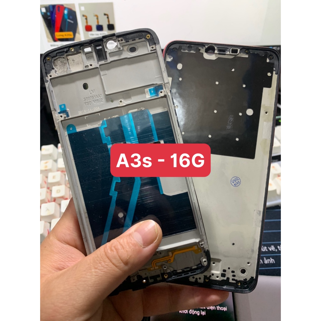 Bộ xương vỏ oppo A3S - 16G ( bản có lỗ chọc sim bên dưới )