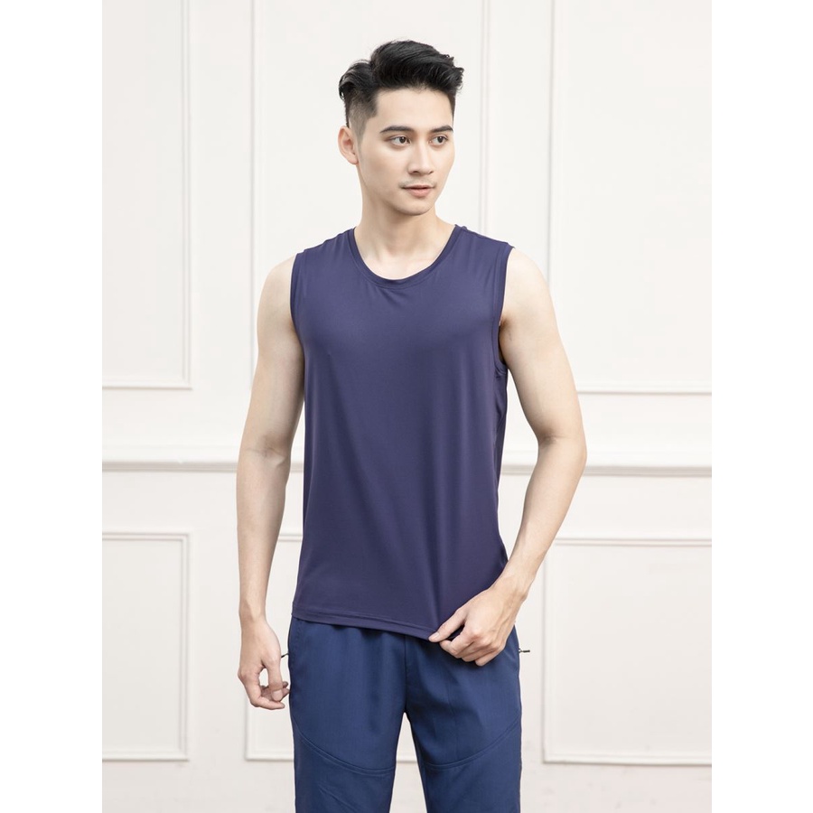 Áo Ba Lỗ TANK-TOP ARISTINO ATT004S1 Vải Lạnh Siêu Mát, Không Nhăn Nhàu, Không Bai Nhão, Regular