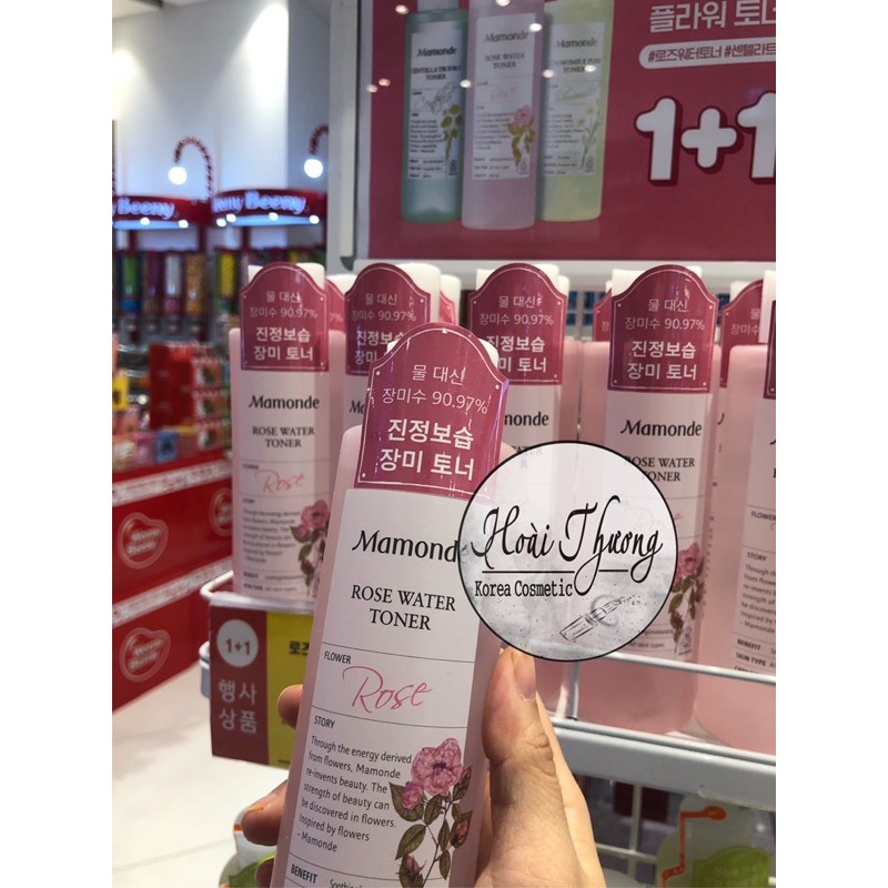 NƯỚC HOA HỒNG MAMONDE - ROSE WATER TONER / AQUA PEEL TONER PLUM BLOSSOM