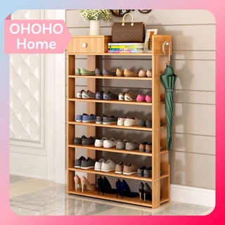 Kệ giày dép, kệ giày gỗ 5 tầng decor - ohoho home