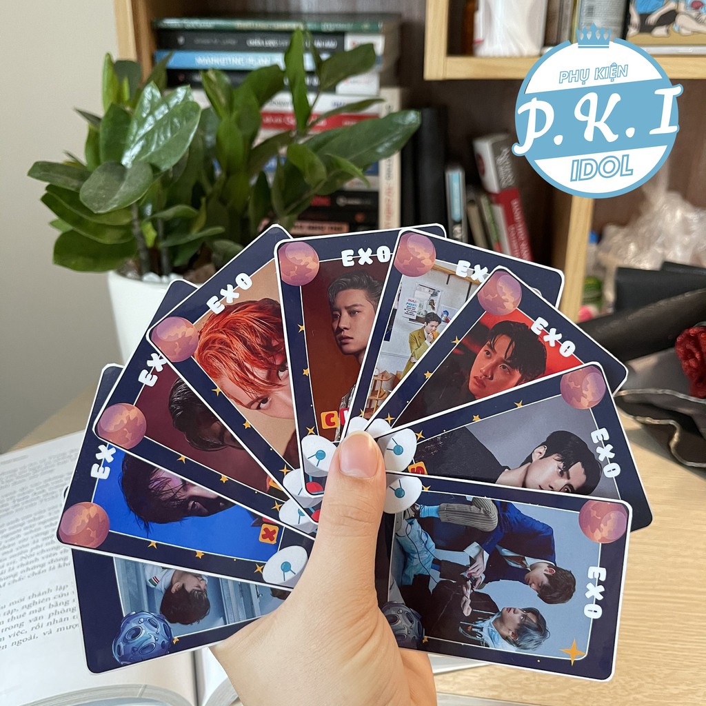 Bộ Card Cứng In Hình Nhóm Nhạc EXO – Các Thành Viên Bo Góc