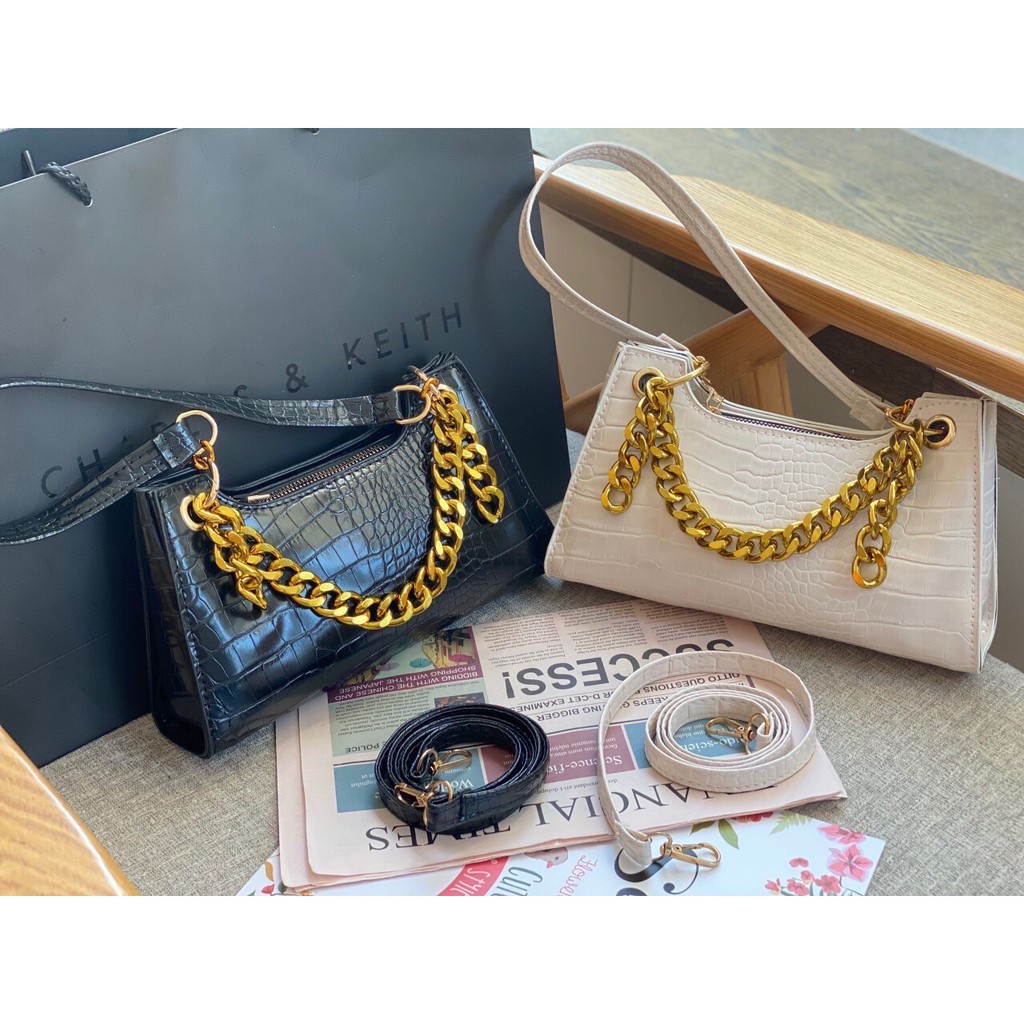 Túi kẹp nách Apede dây xích vàng 🧡🧡🧡 Freeship