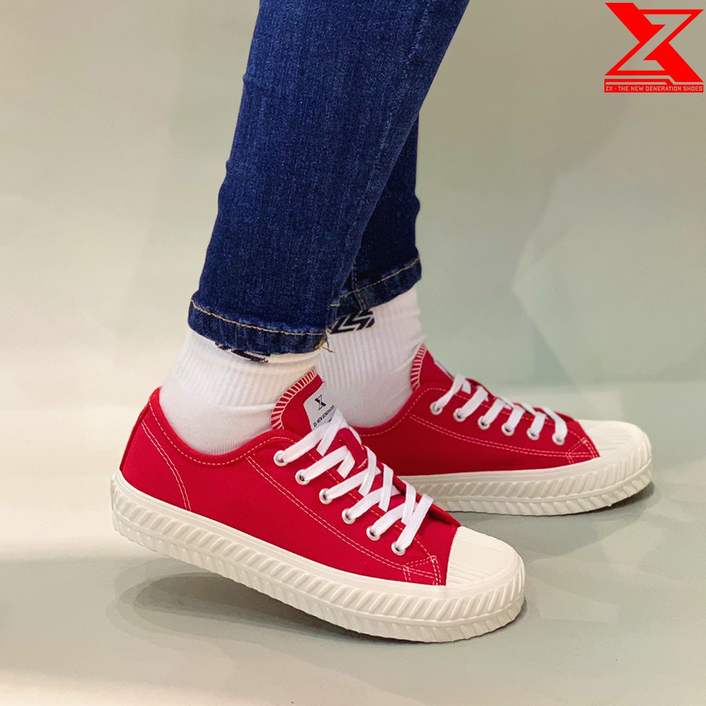 Giày sneaker Nam Nữ Mã ZX 01 - Màu Đỏ tươi