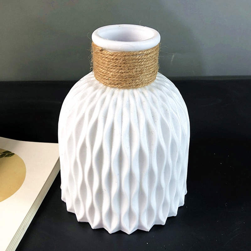 Chậu Hoa Khô Bằng Nhựa Phong Cách Vintage Tinh Tế Trang Trí Nhà Cửa