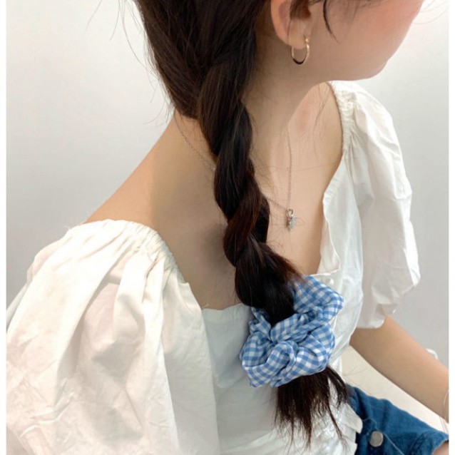 SCRUNCHIES TÔNG MÀU XANH BIỂN