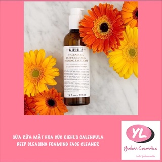 Sữa rửa mặt hoa cúc - Kiehl’s Calendula Deep Cleansing Foaming Face Wash Kiehl Kiehls đủ bill