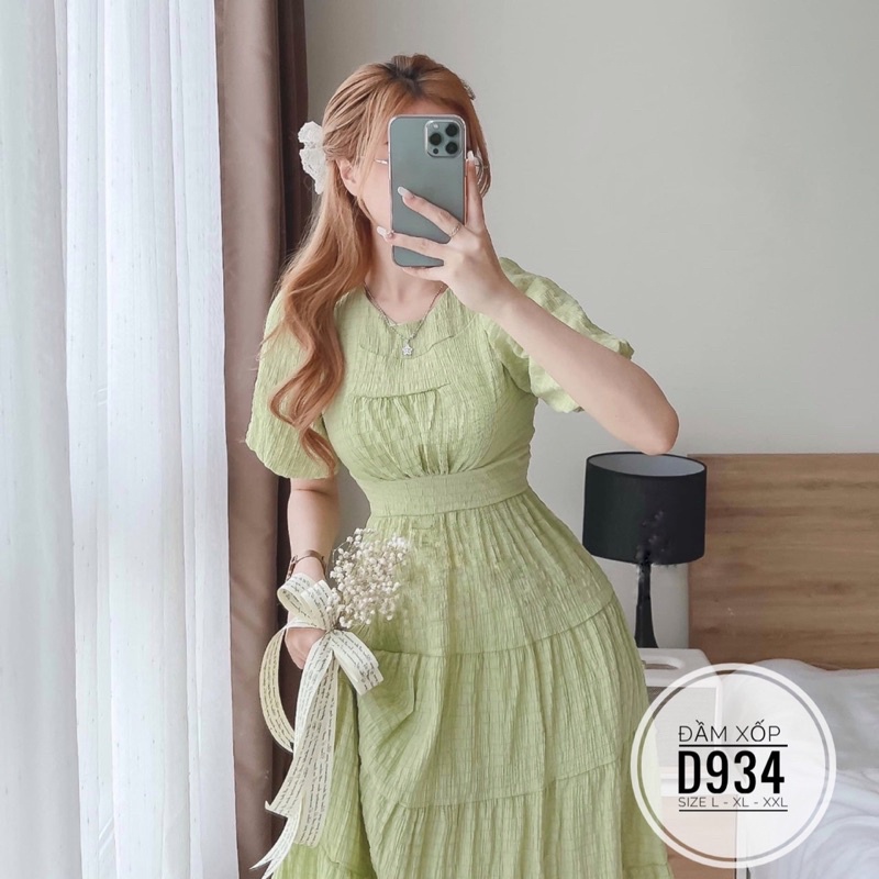 Đầm maxi xốp bigsize