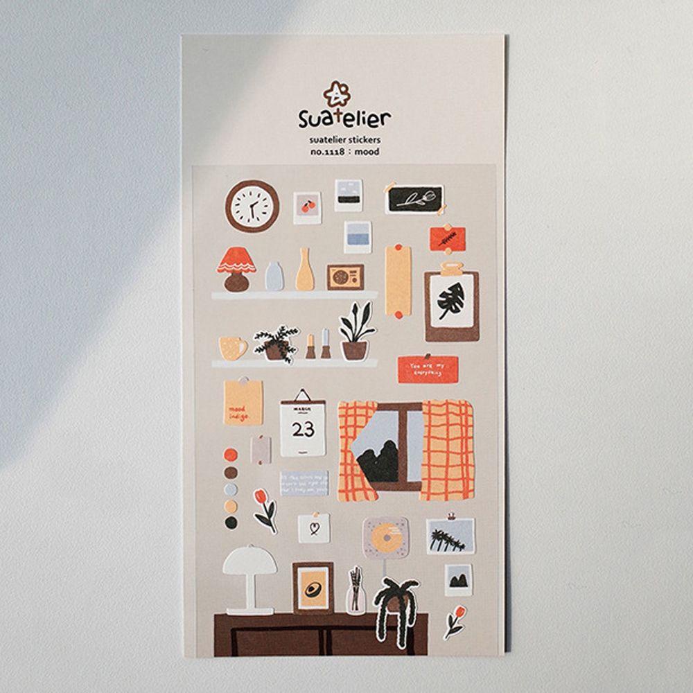 AUGUSTINA Nhãn Dán Trang Trí Vali / Điện Thoại / Văn Phòng Phẩm Hình Cô Gái Nấu Ăn DIY