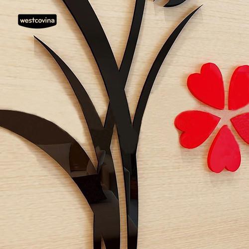 Mica dán tường hình bình hoa