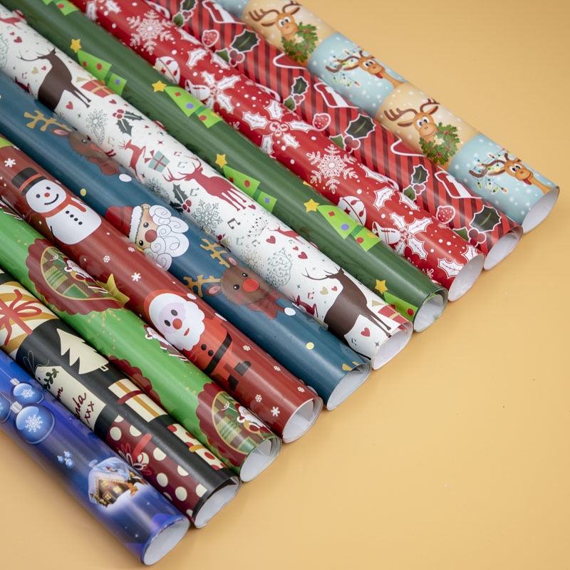 Giấy gói quà họa tiết hoạt hình giáng sinh độc đáo cao cấp 74*51cm
