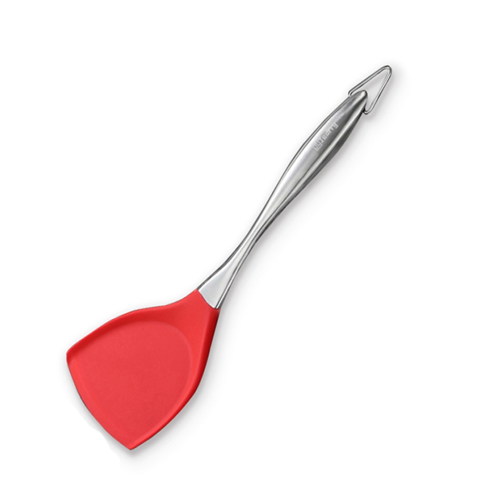 Sạn Inox Chiên Xào Nấu Ăn Bằng Silicone Và Inox 304 Chịu Nhiệt Tốt - V12
