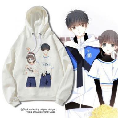 SALE- Áo Hoodie Truyện Tranh Manhua Con Tim Rung Động - áo HOT