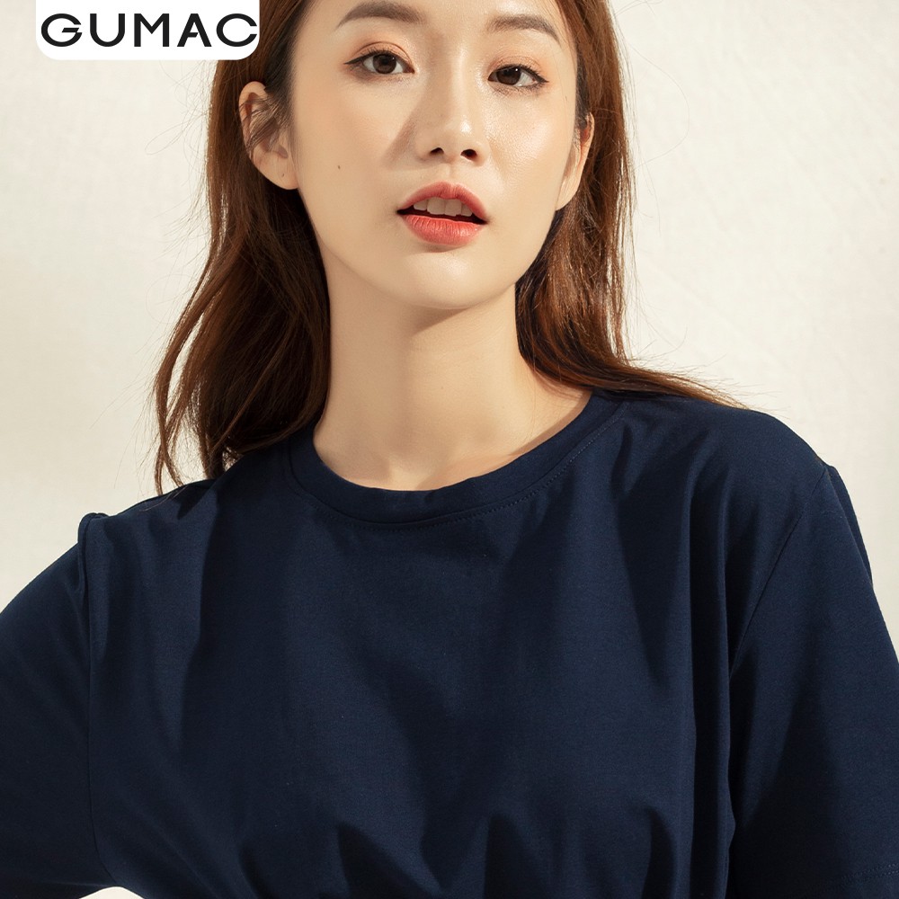 [Mã WABRGU100 giảm 15% đơn 249K tối đa 100k] Áo thun nữ phom rộng cột dây GUMAC đủ màu, freesize, thiết kế basic ATA1144 | BigBuy360 - bigbuy360.vn