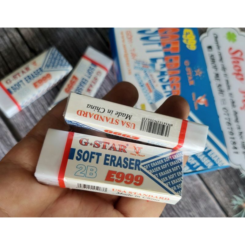 5 Gôm bút chì E999 GSTAR ⚡ SALE SẬP SÀN ⚡ Tẩy bút chì thiết kế đẹp mắt, nhỏ gọn, dẻo dai, an toàn