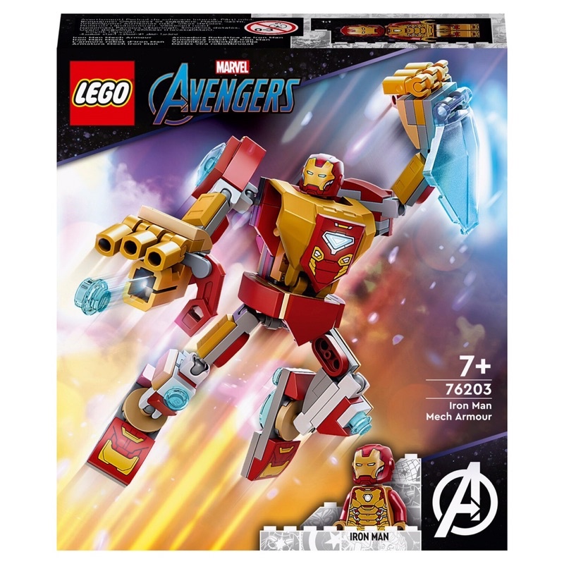 Bộ lắp ráp mô hình Chiến giáp Người Sắt - LEGO Marvel 76203 Iron Man Mech Armor