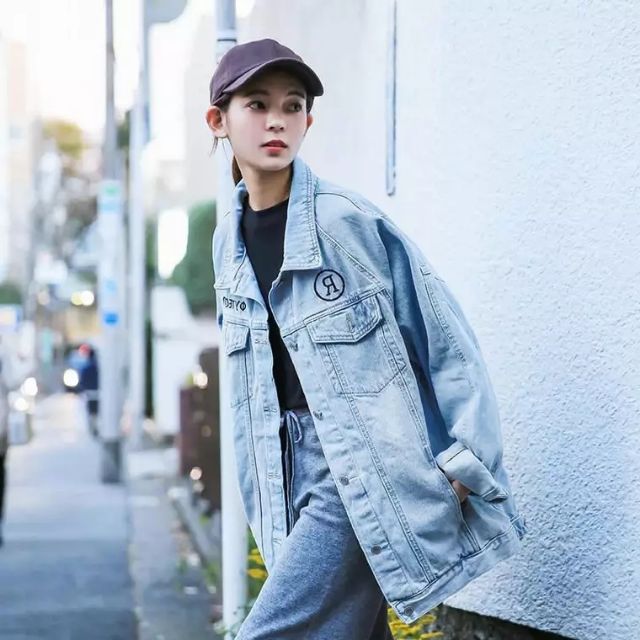 Áo khoác jeans thêu