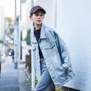 Áo khoác jeans thêu